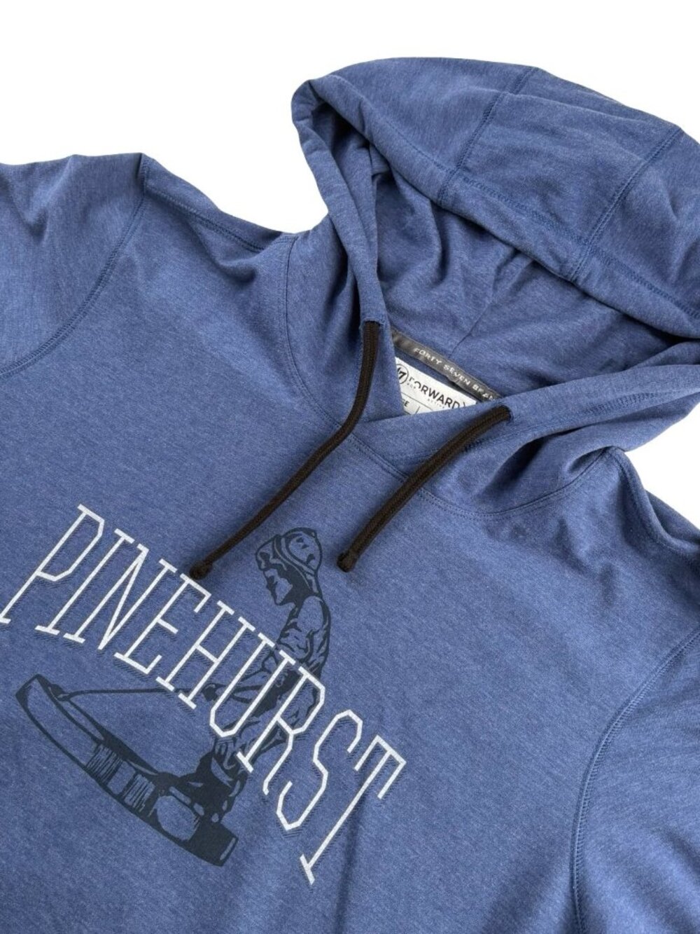 47 Forward Men’s Cotton Blend Pinehurst Hoodie Sweatshirt Blue • XL